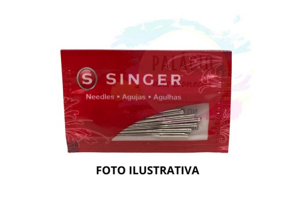 AGULHA SINGER PARA MAQUINA DE COSTURA 18 COM 10 UNIDADES