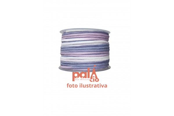 CORDAO MULTICOLOR LILAS 3MM 50M