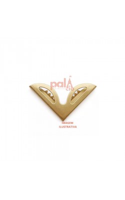 CANTONEIRA PARA BOLSA DOURADO 1,7CM C/ 4PC