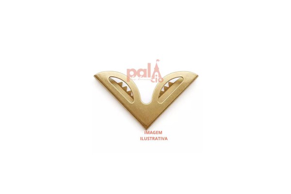 CANTONEIRA PARA BOLSA DOURADO 1,7CM C/ 4PC