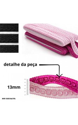 PASSAMANARIA SAO JOSE 13MM REF 7040 PRETO COM 10M