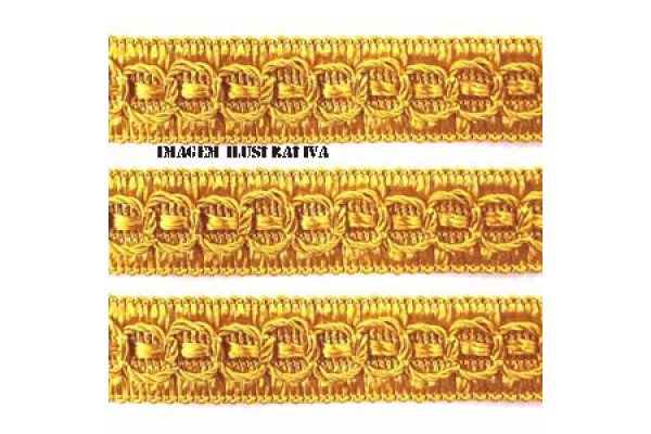 PASSAMANARIA SAO JOSE 13MM REF 7040 AMARELO OURO COM 10M