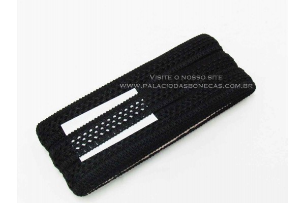 PASSAMANARIA LARG 20MM C/10MTS PRETO