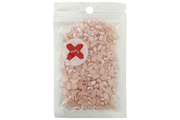 MEIA PEROLA GOTA 8MM 17GR ROSE MAKE MAIS