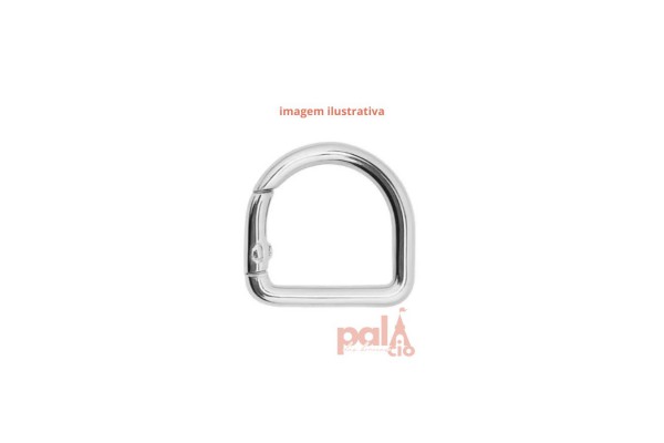 MEIA ARGOLA ARTICULADA PRATA 28X21MM C/2PC MEIA ARGOLA ARTICULADA PRATA 28X21MM C/2PC