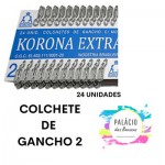 COLCHETE DE GANCHO COM MOLA KORONA COM 24 UNIDADES