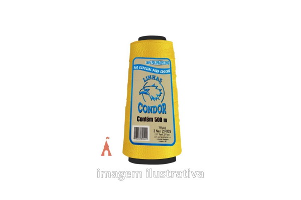 LINHA CONDOR 500M POLIPROPILENO AMARELO OURO