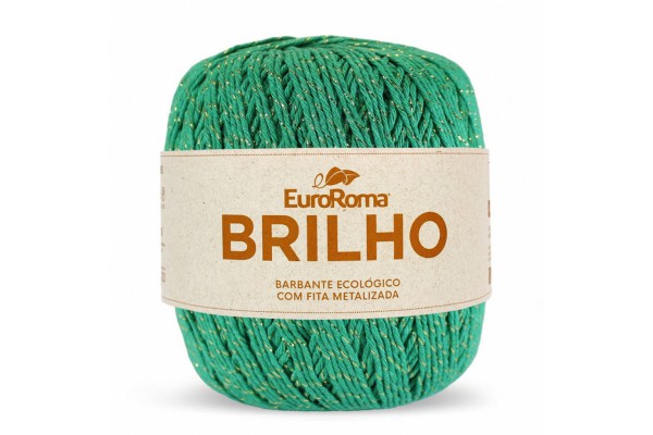 BARBANTE EUROROMA BRILHO OURO 4/6 400G 406M VERDE BANDEIRA