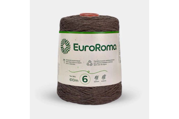 BARBANTE EUROROMA COLORIDO 4/6 600G 610M MARROM