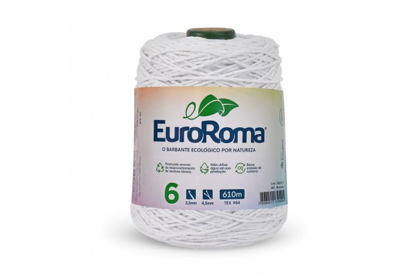 BARBANTE EUROROMA COLORIDO 4/6 600G 610M BRANCO