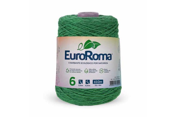 BARBANTE EUROROMA COLORIDO 4/6 600G 610M VERDE BANDEIRA