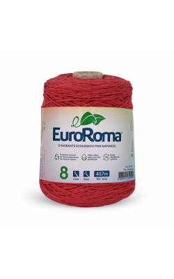 BARBANTE EUROROMA COLORIDO 4/8 600G 457M VERMELHO