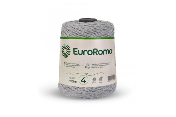 BARBANTE EUROROMA COLORIDO 4/4 600G 915 M CINZA