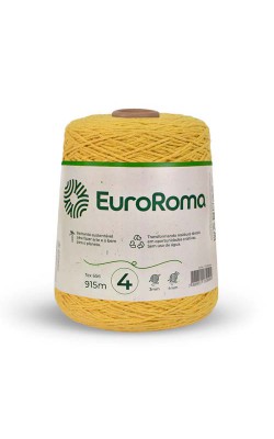 BARBANTE EUROROMA COLORIDO 4/4 600G 915 M AMARELO OURO 