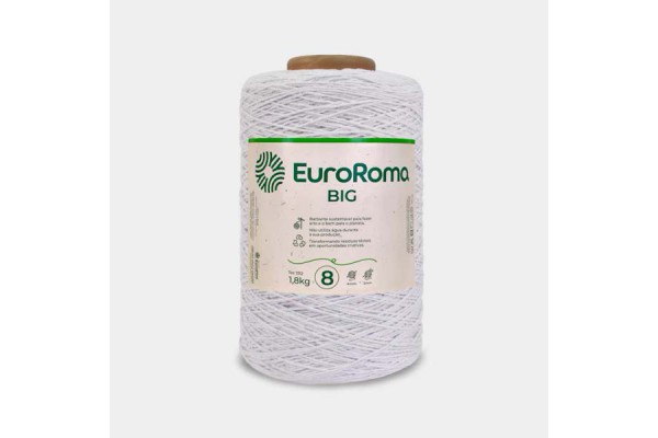 BARBANTE COLORIDO BIG EUROROMA 4/8 1800KG BRANCO