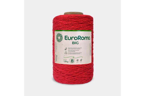 BARBANTE COLORIDO BIG EUROROMA 4/8 1800KG VERMELHO