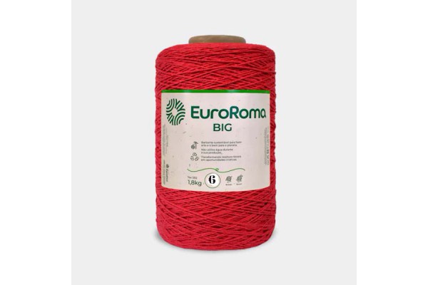 BARBANTE COLORIDO BIG EUROROMA 4/6 1800KG VERMELHO