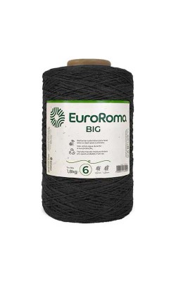 BARBANTE COLORIDO BIG EUROROMA 4/6 1800KG PRETO