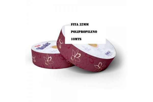 FITA DE POLIPROPILENO 32MM XINGO 10MT FIORI FUCSIA