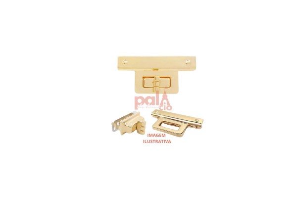 FECHO BOLSA 6,4X3CM DOURADO
