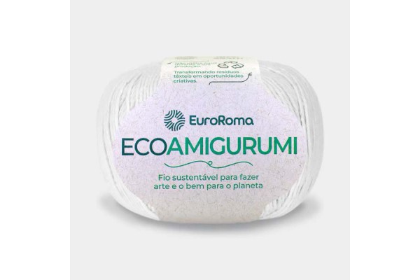 LINHA ECOAMIGURUMI EUROROMA 160G BRANCO