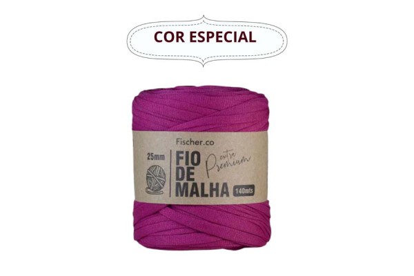 FIO DE MALHA EXTRA PREMIUM FISCHER 25MM ESPECIAL FUCSIA