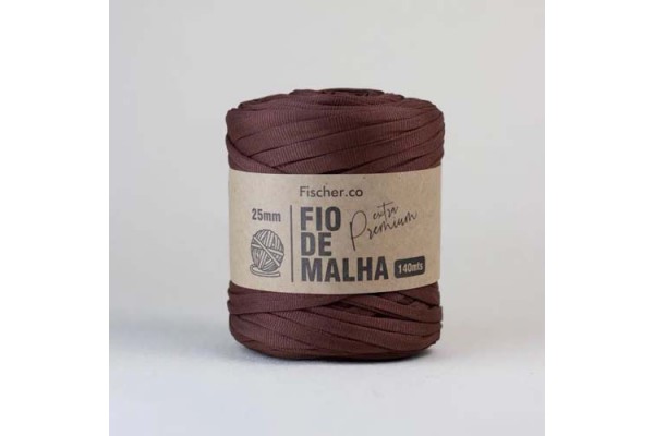 FIO DE MALHA EXTRA PREMIUM FISCHER 25MM MARROM