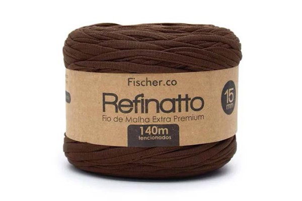 FIO DE MALHA REFINATTO FISCHER 15MM MARROM