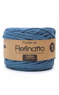 FIO DE MALHA REFINATTO FISCHER 15MM AZUL MAR