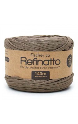 FIO DE MALHA REFINATTO FISCHER 15MM CAPPUCCINO