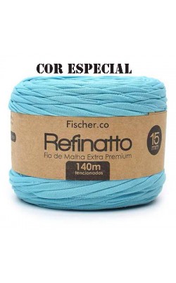 FIO DE MALHA REFINATTO FISCHER 15MM ESPECIAL TURQUESA