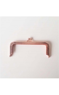 FECHO DE METAL DA VOVO COM FURO PARA COSTURA ROSE