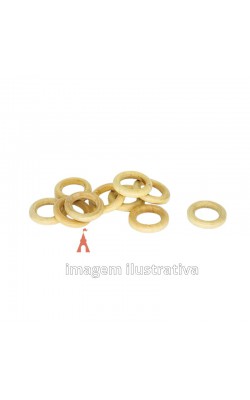 ARGOLAS DE MADEIRA MARFIM 3CM COM 10 PC