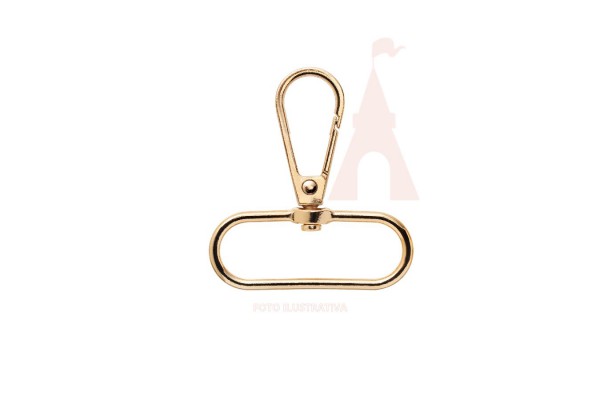 FECHO MOSQUETAO 20MM DOURADO 2 PC ARTE PUNTO