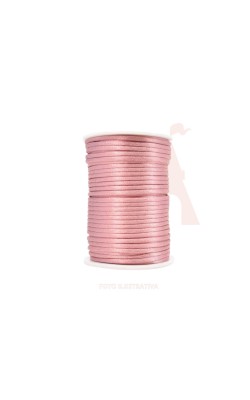 CORDAO DE CETIM 4MM ARTE PUNTO 100MT NUDE ROSADO