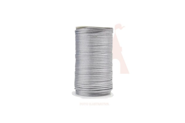 CORDAO DE CETIM 4MM ARTE PUNTO 100MT PRATA CORDAO DE CETIM 4MM ARTE PUNTO 100MT PRATA