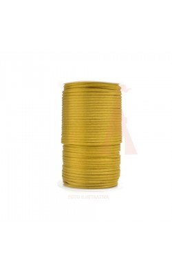 CORDAO DE CETIM 4MM ARTE PUNTO 100MT DOURADO