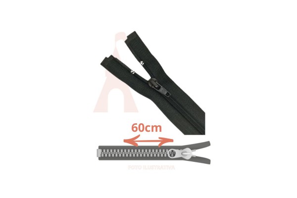 ZIPER NYLON DESTACAVEL 60CM CLOZR PRETO ZIPER NYLON DESTACAVEL 60CM CLOZR PRETO