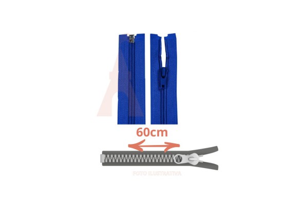 ZIPER NYLON DESTACAVEL 60CM CLOZR AZUL ROYAL