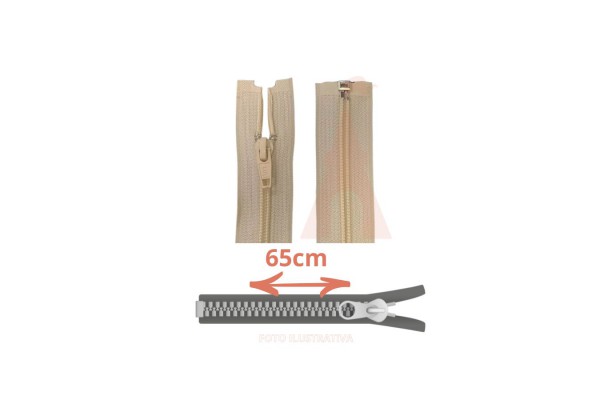ZIPER NYLON DESTACAVEL 65CM CLOZR NUDE