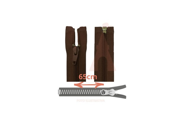 ZIPER NYLON DESTACAVEL 65CM CLOZR MARROM ZIPER NYLON DESTACAVEL 65CM CLOZR MARROM