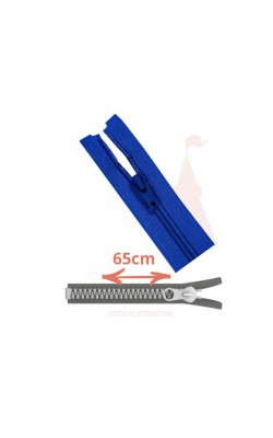 ZIPER NYLON DESTACAVEL 65CM CLOZR AZUL ROYAL