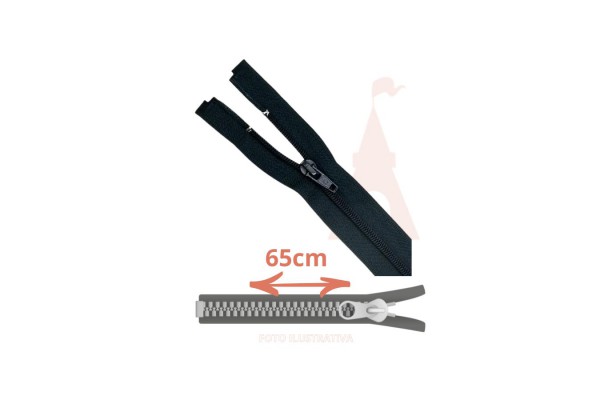 ZIPER NYLON DESTACAVEL 65CM CLOZR AZUL MARINHO