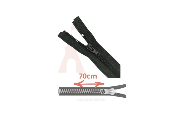 ZIPER NYLON DESTACAVEL 70 CM CLOZR PRETO ZIPER NYLON DESTACAVEL 70 CM CLOZR PRETO