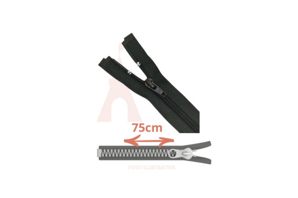 ZIPER NYLON DESTACAVEL 75CM CLOZR PRETO ZIPER NYLON DESTACAVEL 75CM CLOZR PRETO