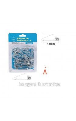 ALFINETE DE SEGURANCA 5CM NIQUEL COM 50 PC