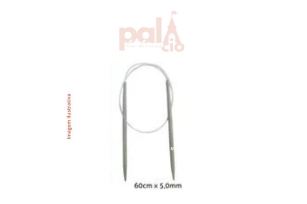 AGULHA CIRCULAR 60CM 5MM AGULHA CIRCULAR 60CM 5MM