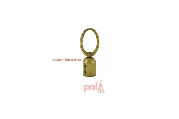 PORTA ALCA C/ MOSQUETAO OURO VELHO C/2PC PORTA ALCA C/ MOSQUETAO OURO VELHO C/2PC