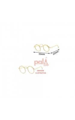 MINI OCULOS P/ AMIGURUMI DOURADO 5PC
