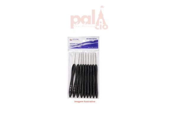 KIT AGULHA DE CROCHE 9PC